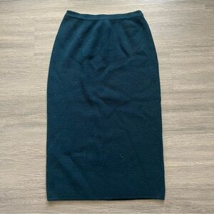 JEANNE PIERRE Deep Teal Pencil Skirt